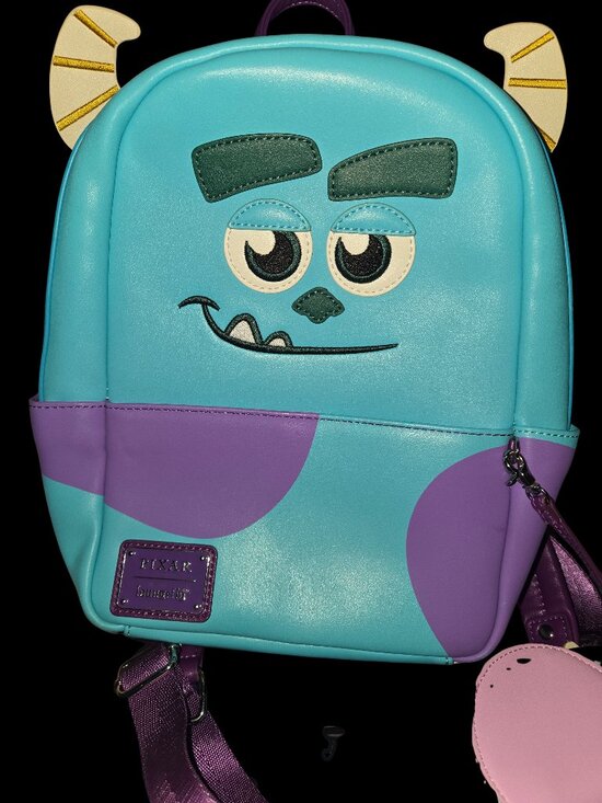Loungefly Pixar Monsters Inc Sulley Mini Backpack Boo Coin Purse Disney main image 8